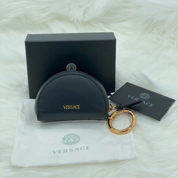 Versace Medusa Keyring Pouch Bag Charm - Picture 3 of 8